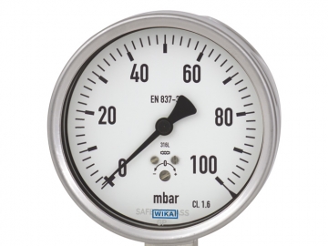 632.50, 633.50膜盒式壓力表，不銹鋼材質